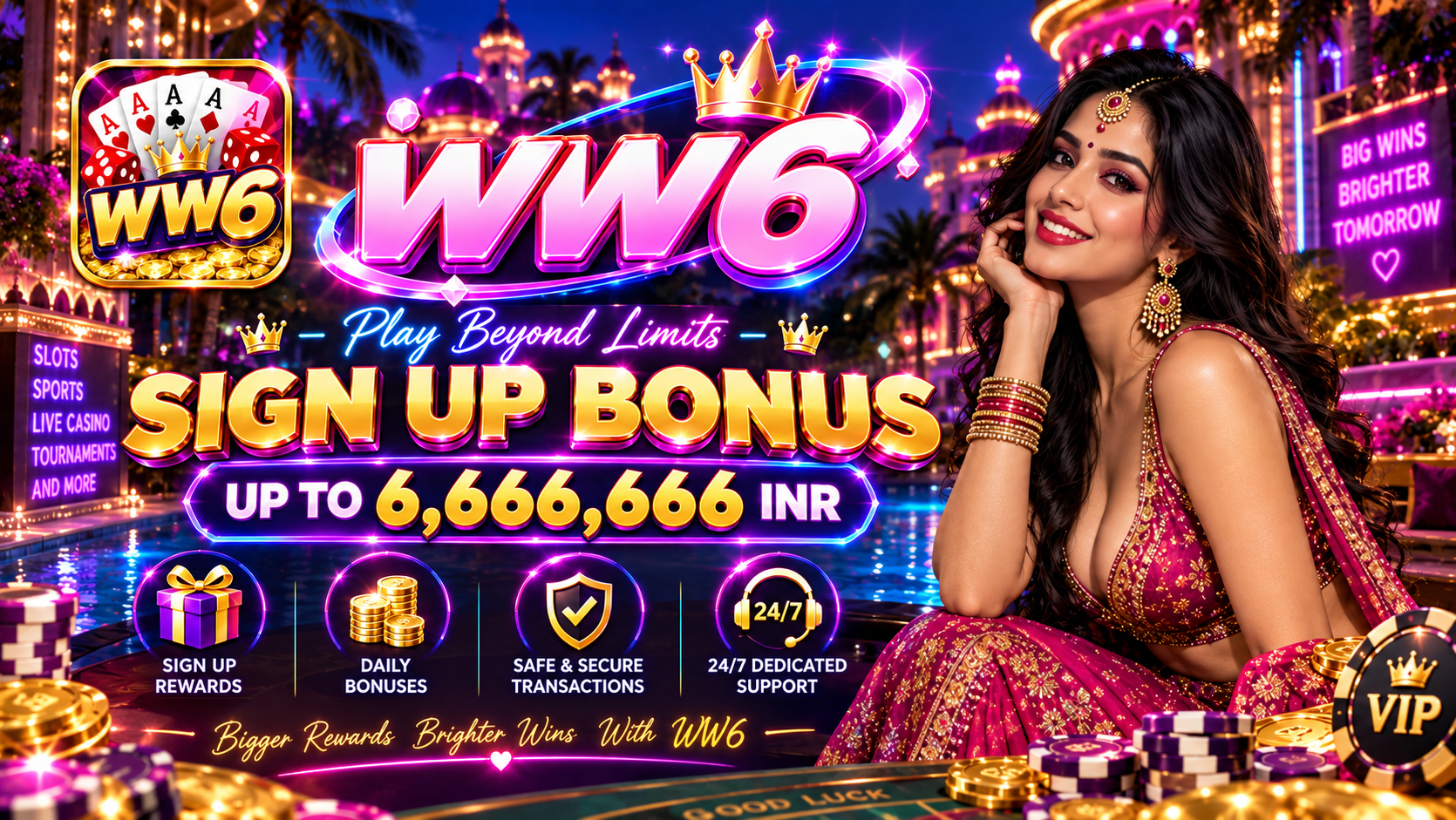WW6 Game homepage promotional banner placeholder